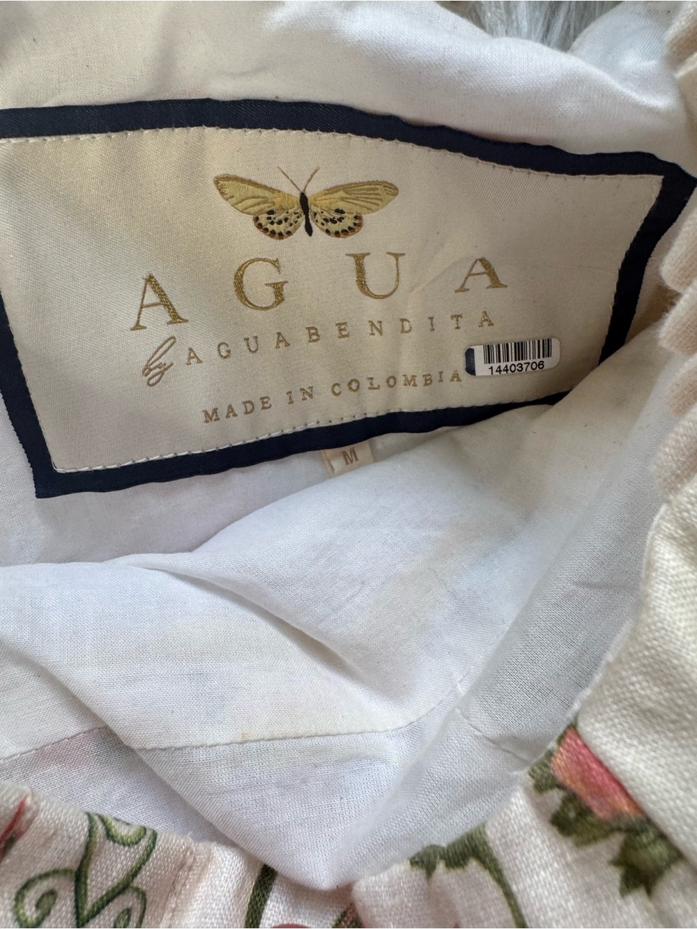 Agua by Agua Bendita Nispero Dress Medium NWOT 💛 - Picture 4 of 4